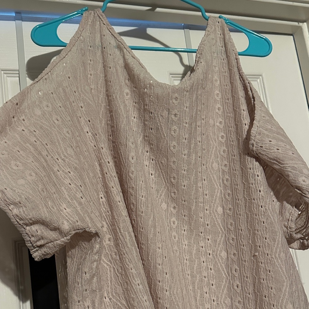 Light Pink Textured Blouse